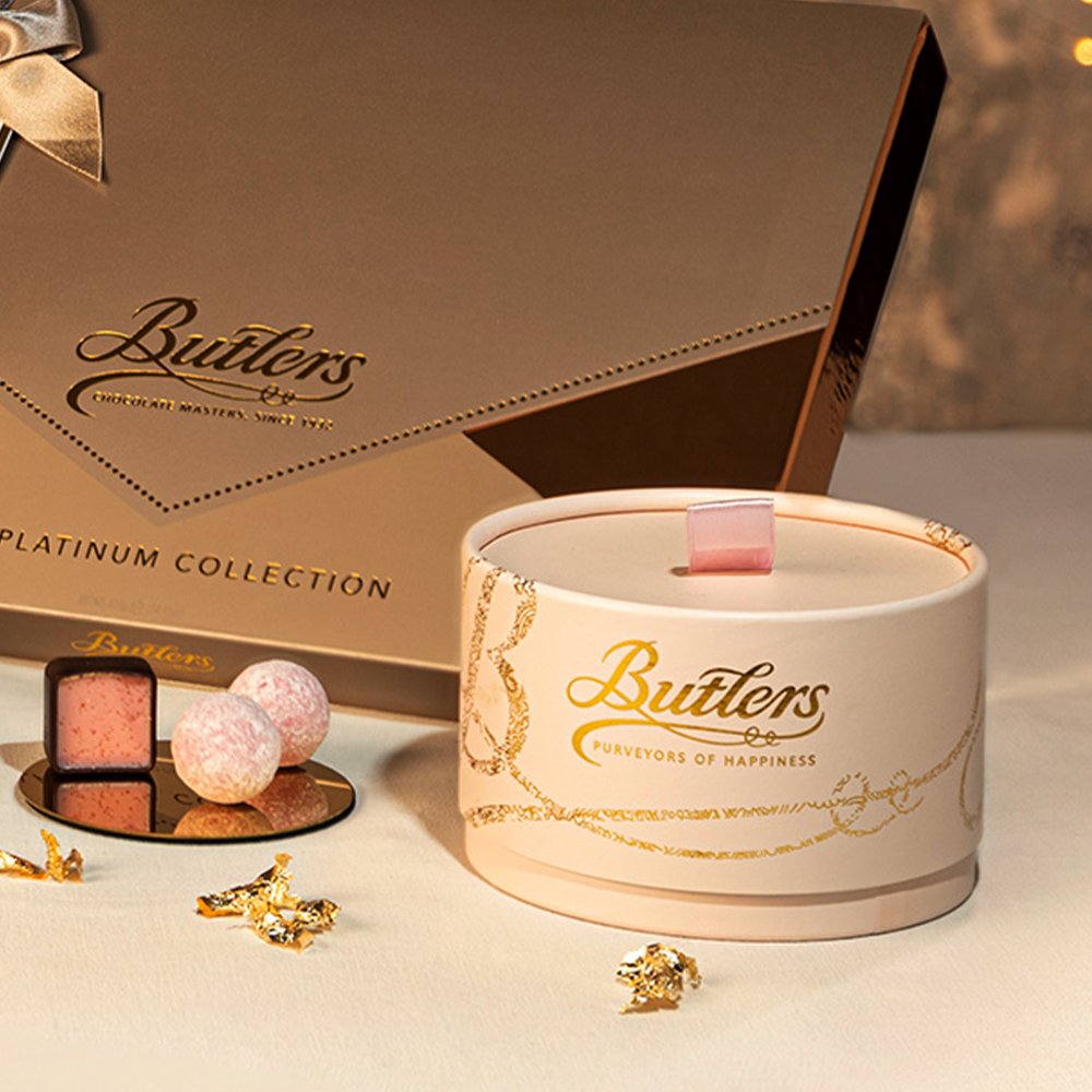 Butlers Pink Marc de Champagne Truffle Powder Puff