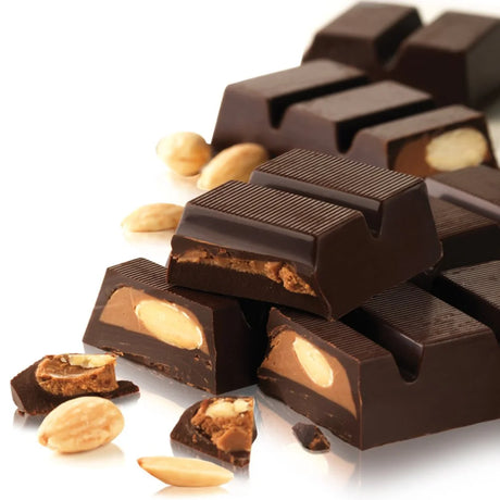 Dark Almond Praline Bars (x10)