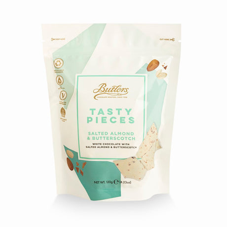 120g White Salted Almond & Butterscotch Bark  - Pack of 3